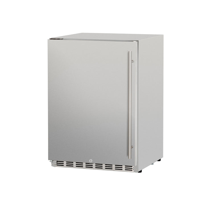 TrueFlame 24" 5.3 Cu. Ft. Deluxe Outdoor Rated Refrigerator - TF-RFR-24D-R