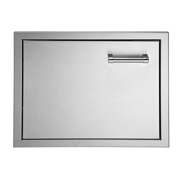 Delta Heat 22-Inch Left Hinged Stainless Steel Single Access Door - Horizontal - DHAD22L-C