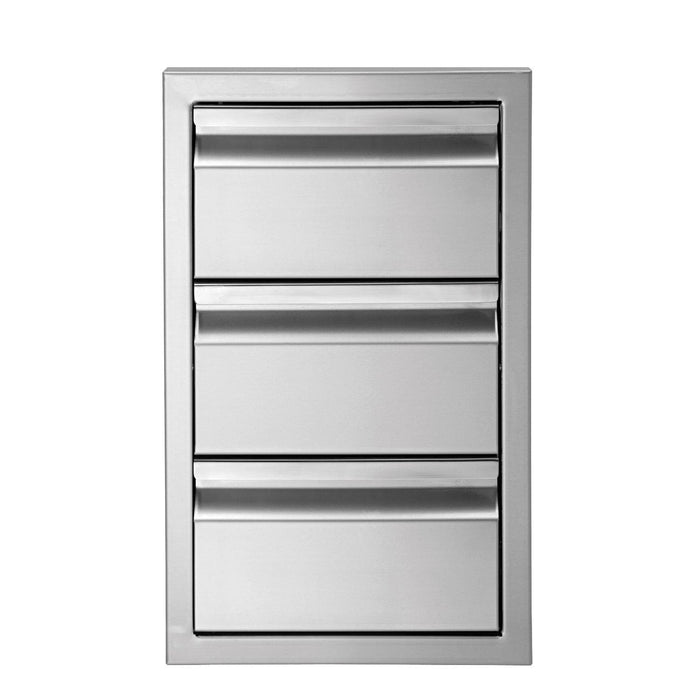 Twin Eagles 13-Inch Stainless Steel Triple Access Drawer - TESD133-B