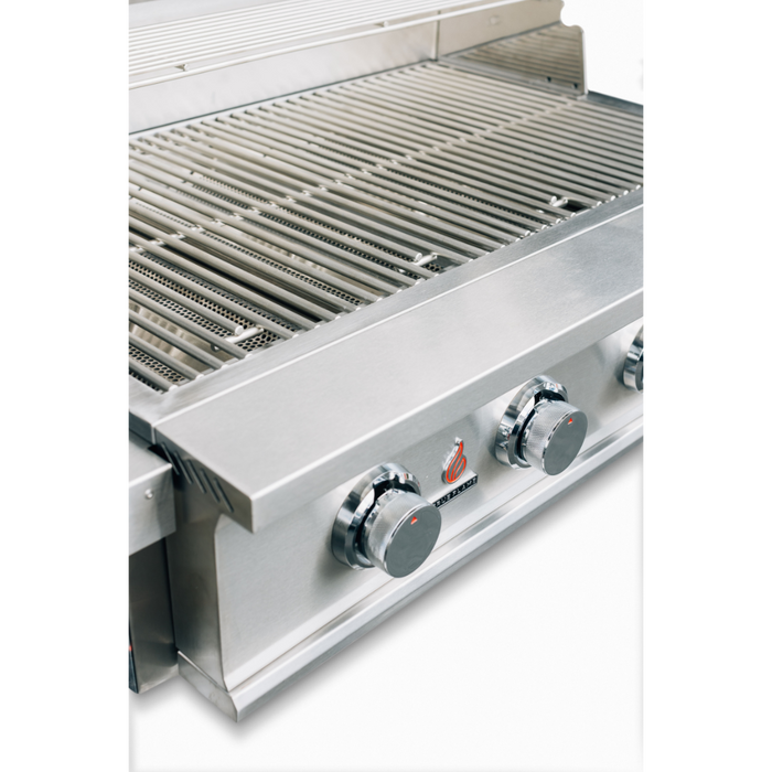 True Flame E Series 25" Stainnless Steel 3-Burner Built-In Propane Gas Grill - TFE25-LP