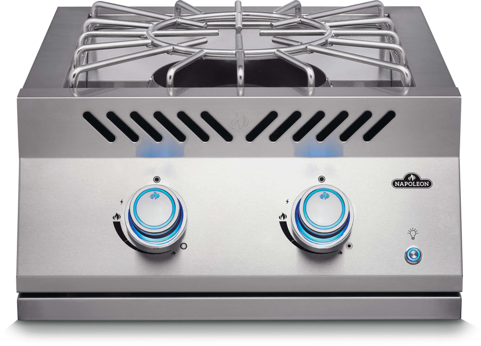 Napoleon Built-In 700 Series Propane Gas Power Burner with Stainless Steel Cover - BIB18PBNSS