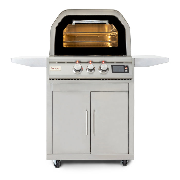 Blaze 26-Inch Built-In Natural Gas Outdoor Pizza Oven W/ Rotisserie - BLZ-26-PZOVN-NG