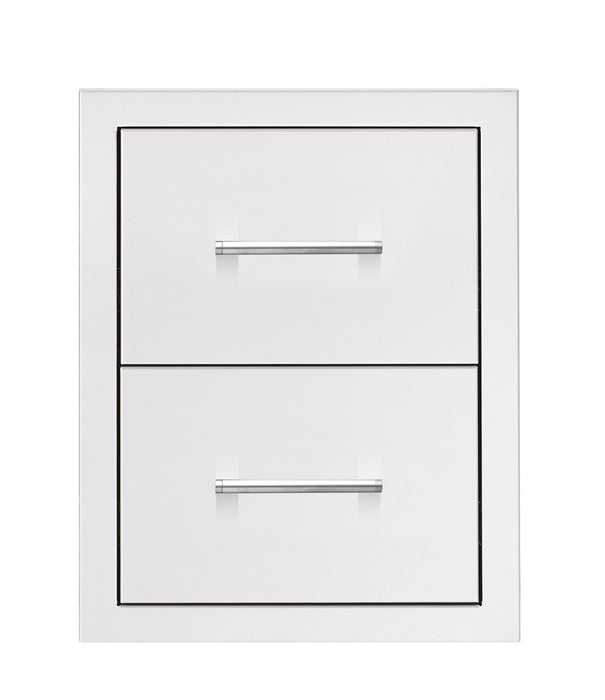 TrueFlame 17" Masonry Double Drawer - TF-DR2-17M-A