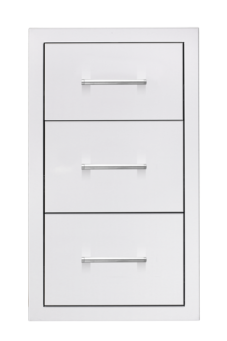 TrueFlame 17" Vertical 2-Drawer & Paper Towel Holder Combo - TF-TDC-17-A