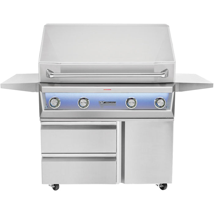 Twin Eagles Eagle One 54-Inch 4-Burner Built-In Propane Gas Grill with Sear Zone & Two Infrared Rotisserie Burners - TE1BQ54RS-L
