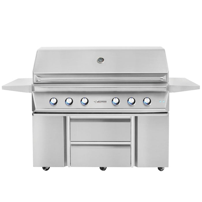 Twin Eagles 42-Inch 3-Burner Built-In Propane Gas Grill with Sear Zone & Infrared Rotisserie Burner - TEBQ42RS-CL