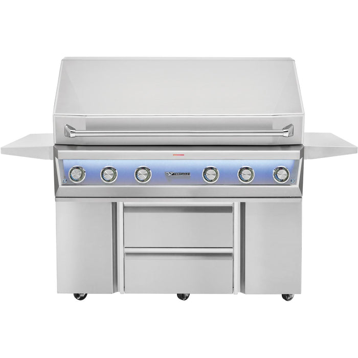 Twin Eagles Eagle One 54-Inch 4-Burner Built-In Natural Gas Grill with Sear Zone & Two Infrared Rotisserie Burners - TE1BQ54RS-N