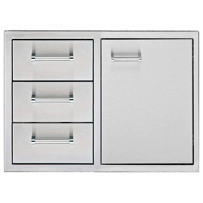 Delta Heat 36-Inch Stainless Steel Access Door And Three Drawer Combo - DHDD363-B
