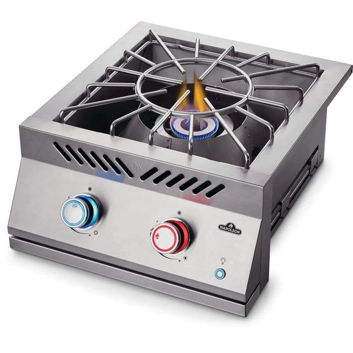 Napoleon Built-In 700 Series Propane Gas Power Burner with Stainless Steel Cover - BIB18PBPSS