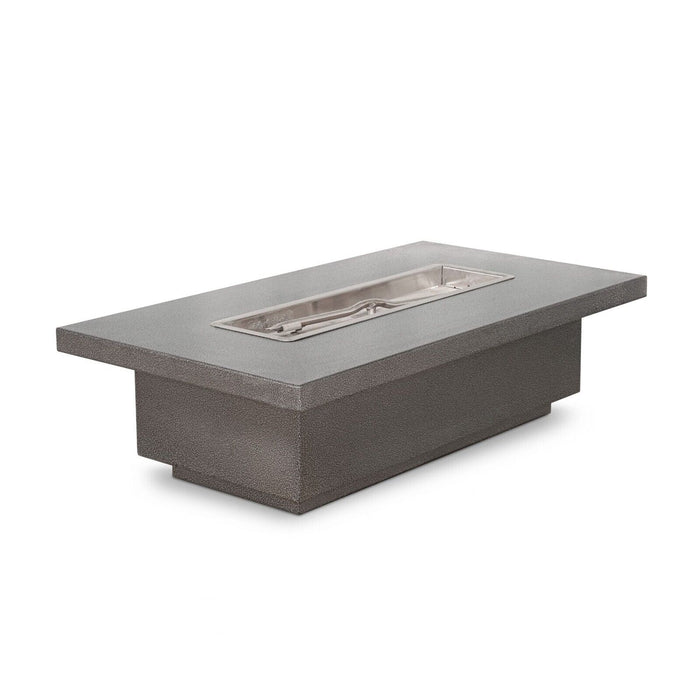 The Outdoor Plus 60" Rectangular Fremont Fire Table - Powder Coated Metal - Copper Vein - Spark Ignition with Flame Sense - Propane - OPT-FRMPC6024FSEN-CPV-LP
