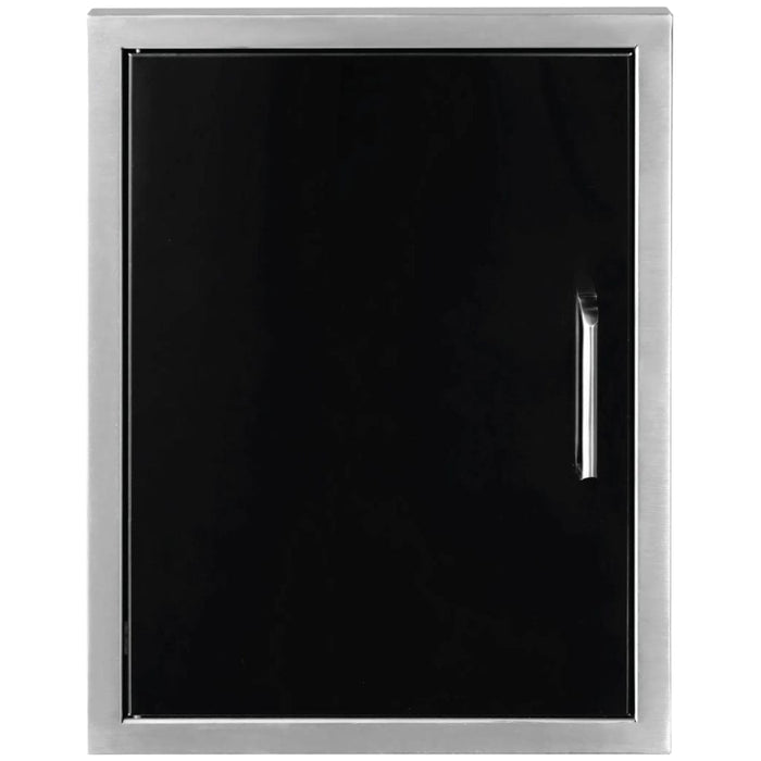 Wildfire 16" x 22" Black 304 Stainless Steel Vertical Single Door - WF-VSD1622-BSS