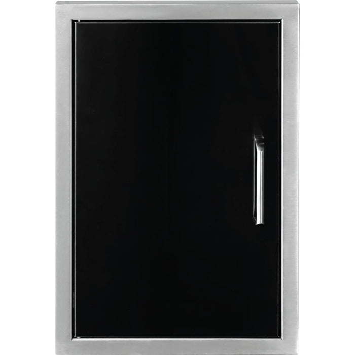 Wildfire 16" x 22" Black 304 Stainless Steel Vertical Single Door - WF-VSD1622-BSS