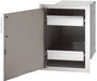 Fire Magic Premium Flush 14-Inch Left-Hinged Enclosed Cabinet Storage With Drawers With Soft Close - 53820SC-L - Stono Outdoor Living Co