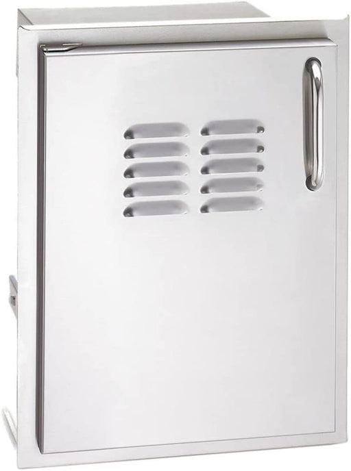 Fire Magic Premium Flush 14-Inch Left-Hinged Soft Close Louvered Single Access Door With Propane Tank Storage - 53820SC-TL - Stono Outdoor Living Co
