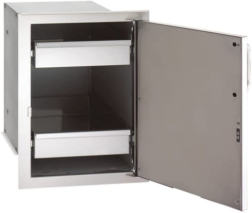 Fire Magic Premium Flush 14-Inch Right-Hinged Enclosed Cabinet Storage With Drawers With Soft Close - 53820SC-R - Stono Outdoor Living Co