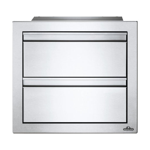 Napoleon 18-Inch Stainless Steel Double Drawer - BI-1816-2DR - Stono Outdoor Living Co