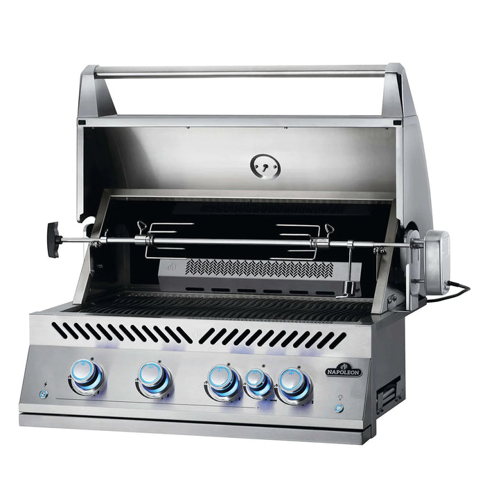 Napoleon Built-In 700 Series 32-Inch Propane Gas Grill w/ Infrared Rear Burner & Rotisserie Kit - BIG32RBPSS - Stono Outdoor Living Co