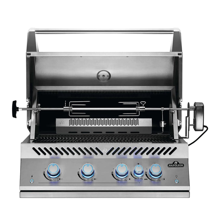 Napoleon Built-In 700 Series 32-Inch Propane Gas Grill w/ Infrared Rear Burner & Rotisserie Kit - BIG32RBPSS - Stono Outdoor Living Co