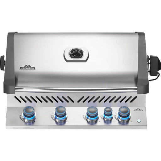 Napoleon Prestige 500 Built-in Natural Gas Grill with Infrared Rear Burner and Rotisserie Kit - BIP500RBNSS-3 - Stono Outdoor Living Co