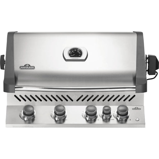 Napoleon Prestige 500 Built-in Propane Gas Grill with Infrared Rear Burner and Rotisserie Kit - BIP500RBPSS-3 - Stono Outdoor Living Co