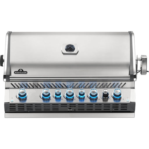 Napoleon Prestige PRO 665 Built-in Natural Gas Grill with Infrared Rear Burner and Rotisserie Kit - BIPRO665RBNSS-3 - Stono Outdoor Living Co
