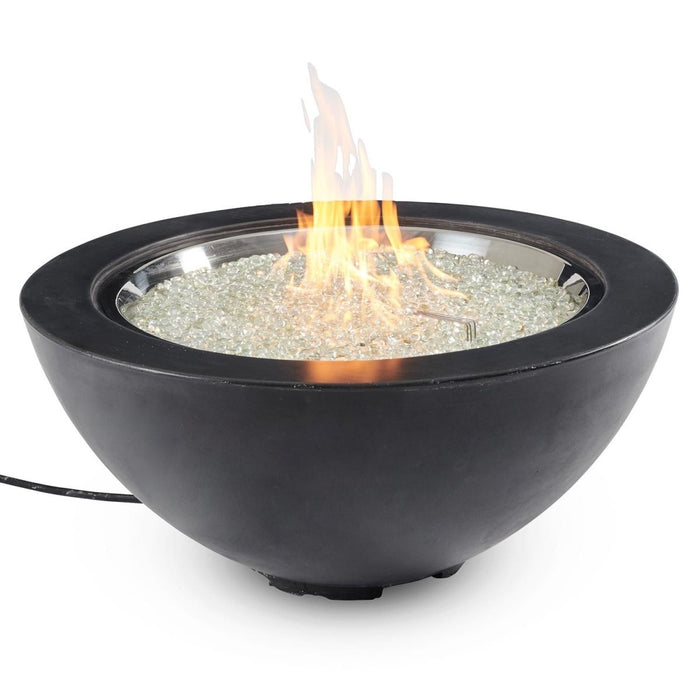 Outdoor Greatroom Company Cove 42-Inch Round Propane Gas Fire Pit Bowl with 30-Inch Crystal Fire Burner - Natural Grey - CV-30 - Stono Outdoor Living Co