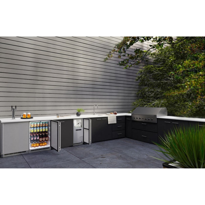 U-Line Outdoor Keg/Refrigerator Combo 24", Reversible Hinge - Stainless Steel - UOKR124-SS01A - Stono Outdoor Living Co
