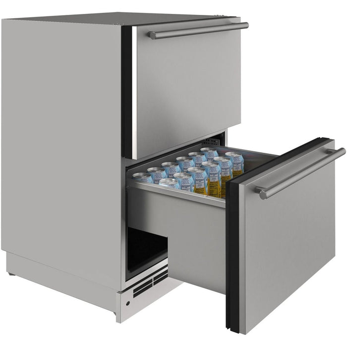 U-Line Outdoor Refrigerator Drawer 24" - Stainless Steel - UODR124-SS61A - Stono Outdoor Living Co