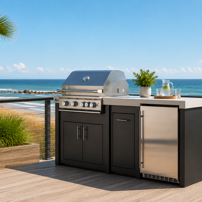Stono Outdoor Living Kitchens designed to be in coastal elements.