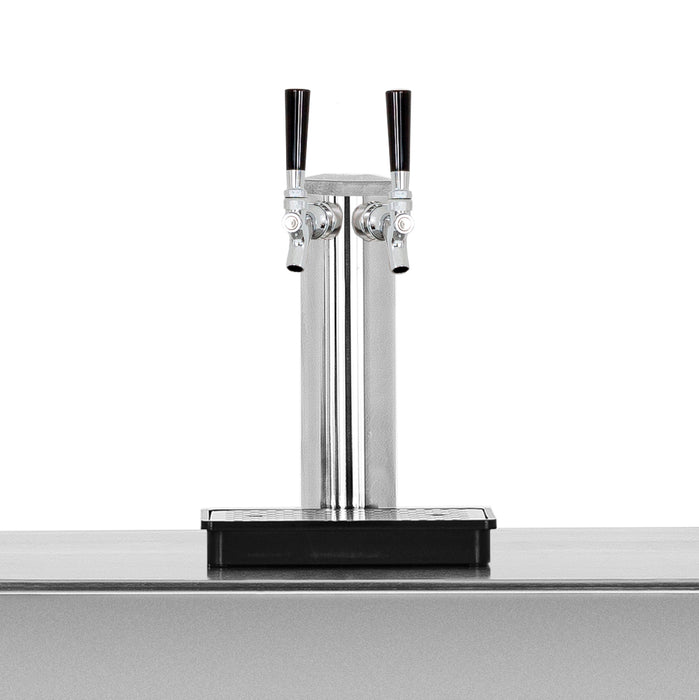 TrueFlame 24" 6.6C Deluxe Outdoor Rated Single Tap Kegerator - TF-RFR-24DK1