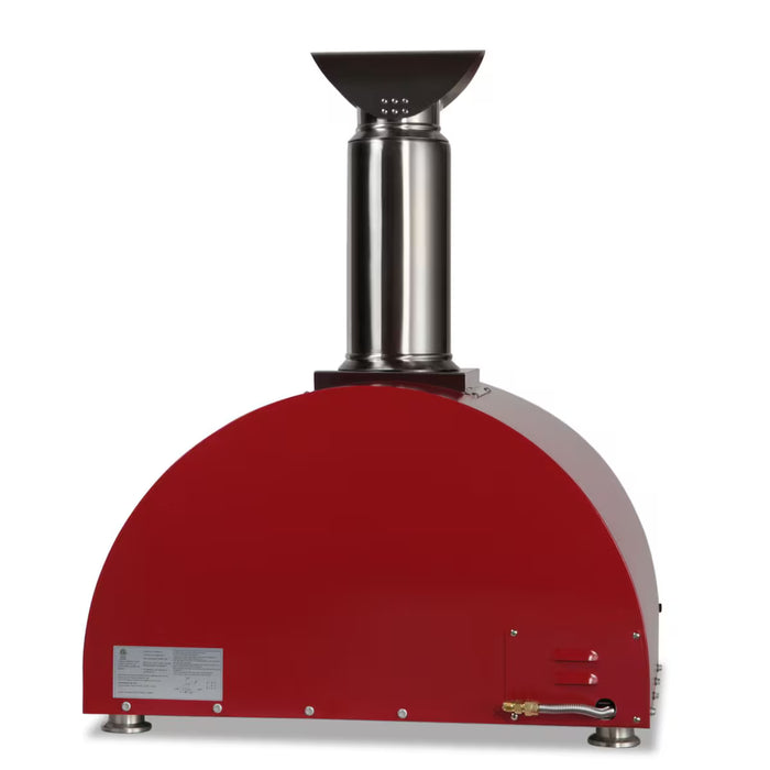 Coyote 30" Hybrid Multi-Fuel Outdoor Oven in Red - C1PZ30HRLP