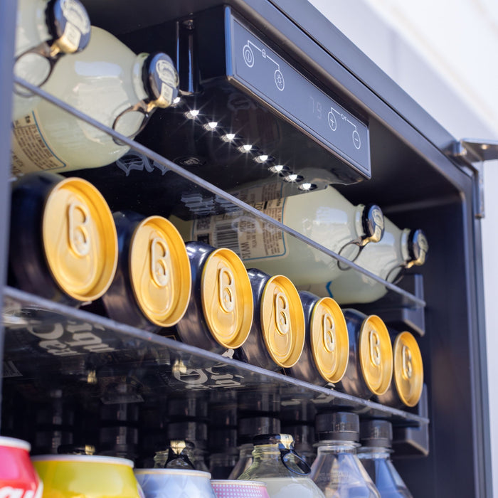 TrueFlame 24" 5.1 Cu. Ft. Outdoor Rated Refrigerator - AMD-RFR-24G