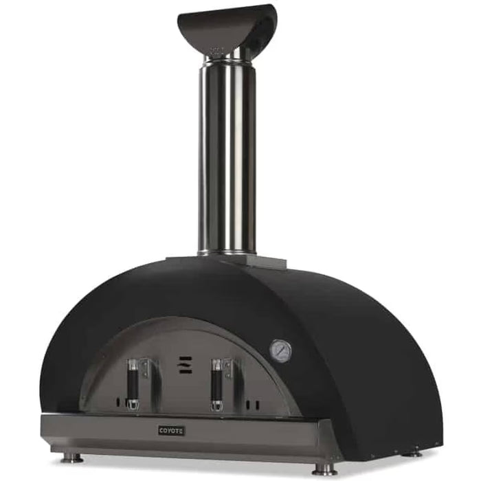 Coyote 40" Duomo Wood Fired Outdoor Oven, Matte Black - C1PZ40WMB