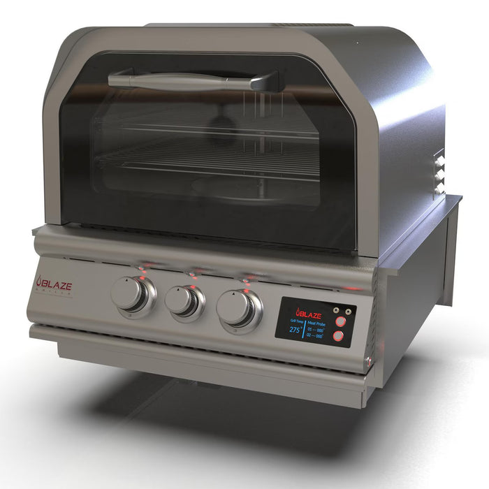 Blaze 26-Inch Countertop Natural Gas Outdoor Oven W/ Rotisserie & Countertop Sleeve - BLZ-26-PZOVN-NG