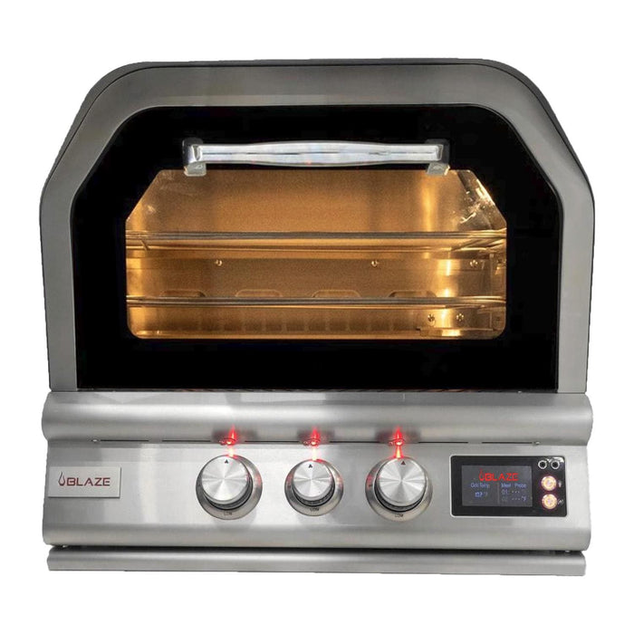 Blaze 26-Inch Built-In Natural Gas Outdoor Pizza Oven W/ Rotisserie - BLZ-26-PZOVN-NG