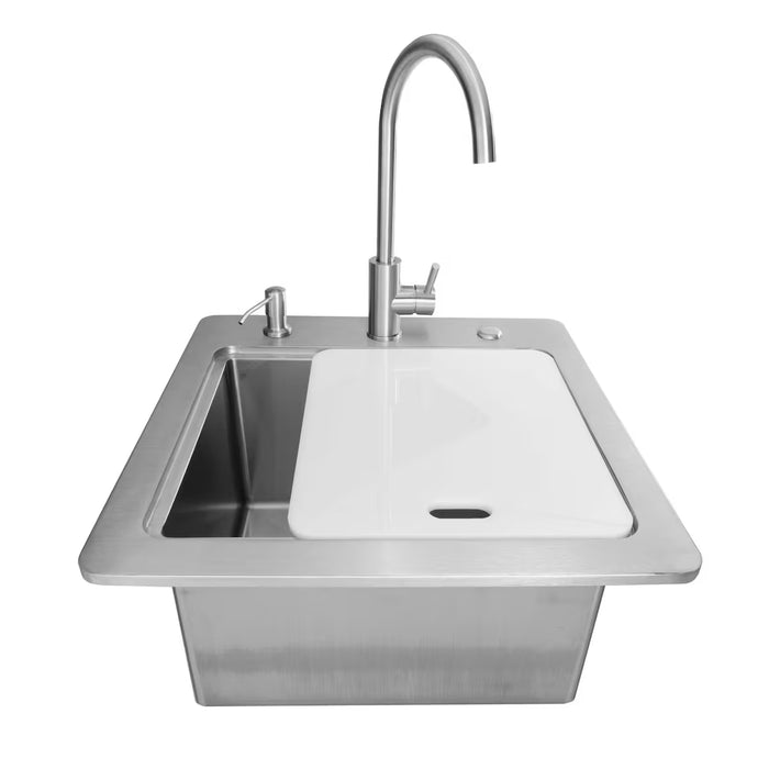 Coyote 21" Sink & Faucet, Drain, Soap Dispenser - C3SINKF21