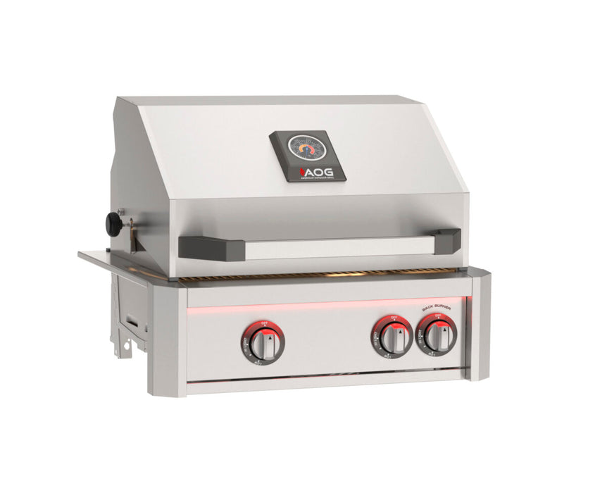 American Outdoor Grill 24” L-Series Built-In Grill w/ Backburner & Rotisserie Kit - AOG24LP