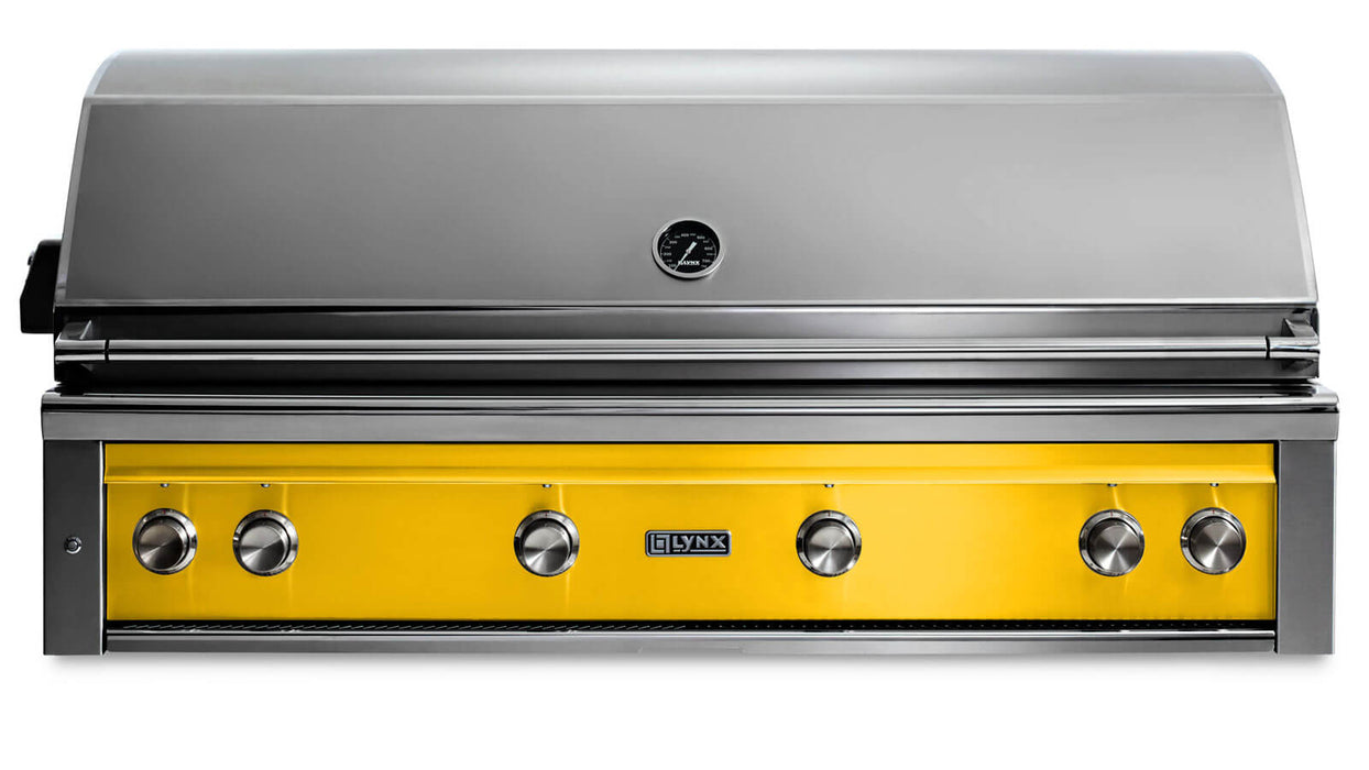 Lynx 54" Built-In Grill - 1 Trident™ w/ Rotisserie in California Poppy - L54TR-CANG