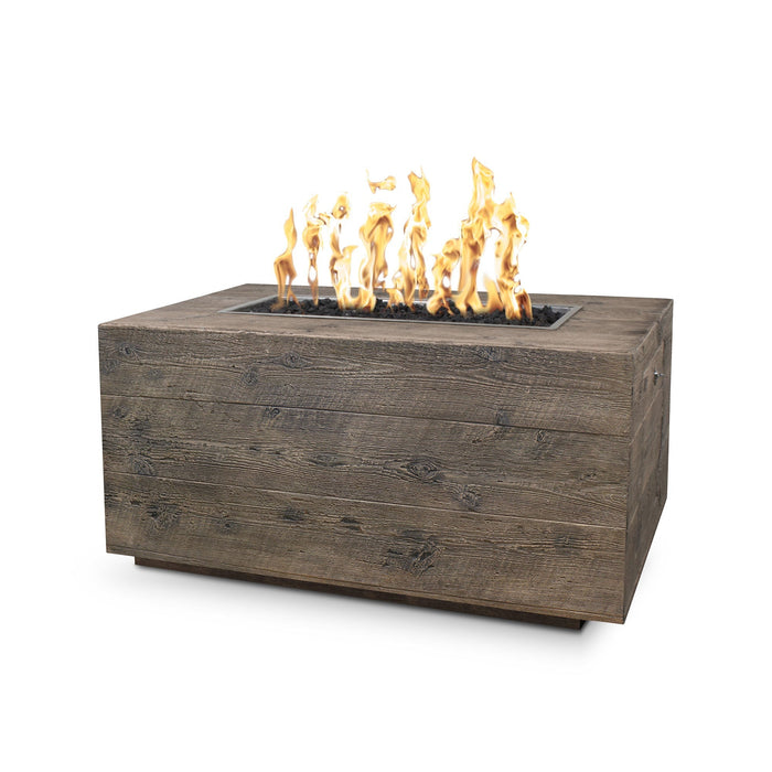 The Outdoor Plus Catalina 72" Oak Wood Grain Linear Fire Pit With Match Lit Ignition, Natural Gas - OPT-CTL72-OAK-NG