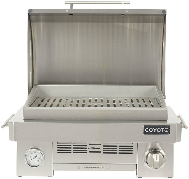 Coyote 25" Portable Grill, 1 Burner, Ceramic - C1PORTLP