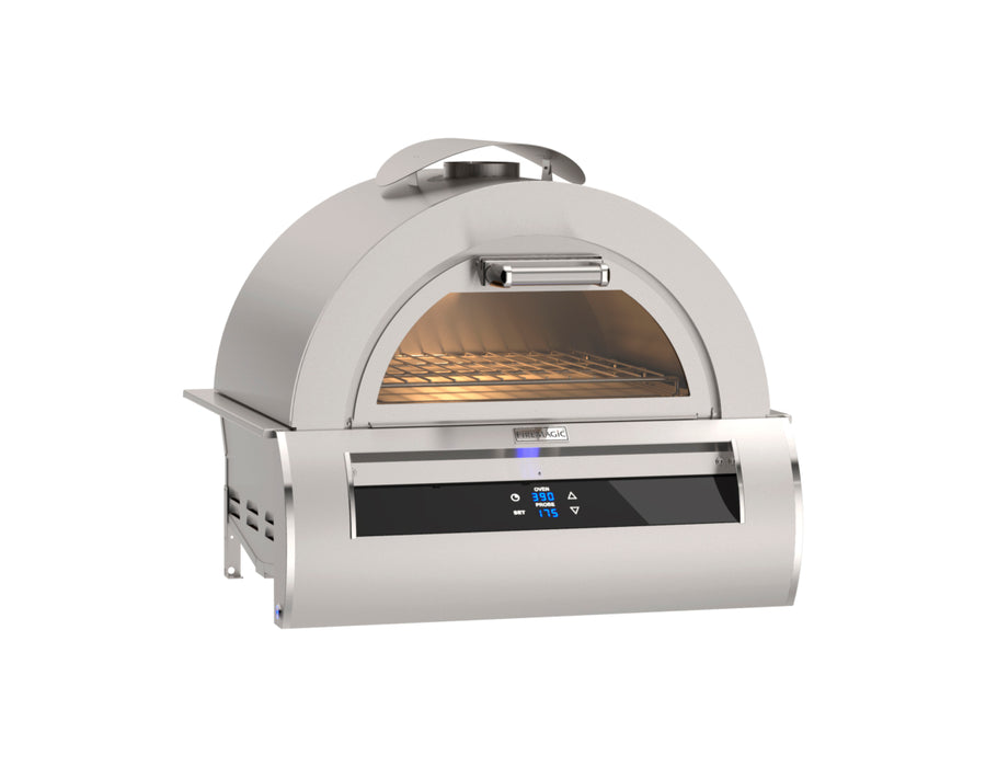 Fire Magic Echelon Pizza Oven, Built-In Pizza Oven with Black Glass - 5660(N)