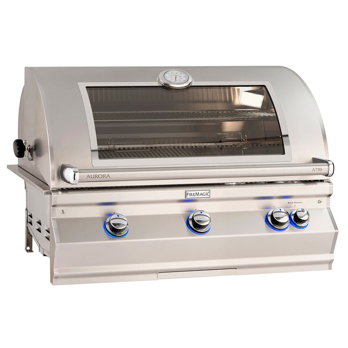 Fire Magic 40" Grills, Aurora A790i Built-In Grills with Analog Thermometer - A790i-8LAN-W
