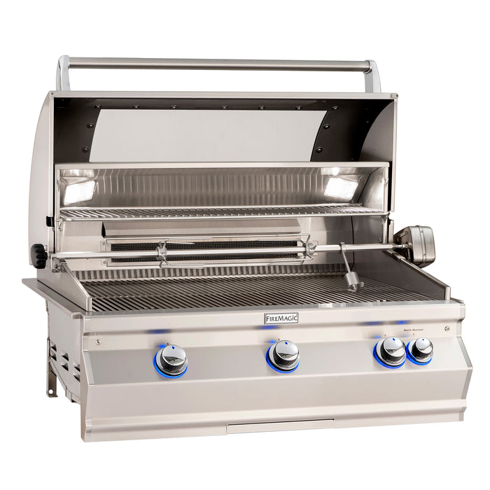 Fire Magic 40" Grills, Aurora A790i Built-In Grills with Analog Thermometer - A790i-8LAN-W