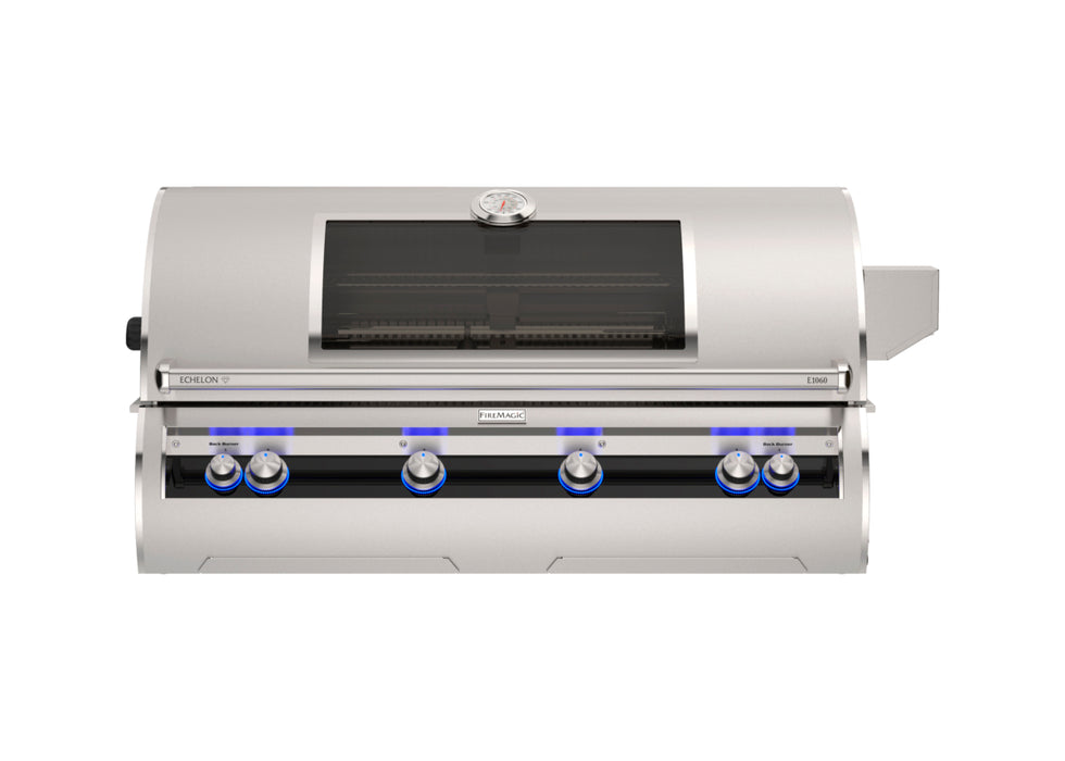 Fire Magic 52" Grills, Echelon Diamond E1060i Built-In Grills with Analog Thermometer with Window - E1060i-9EAP-W