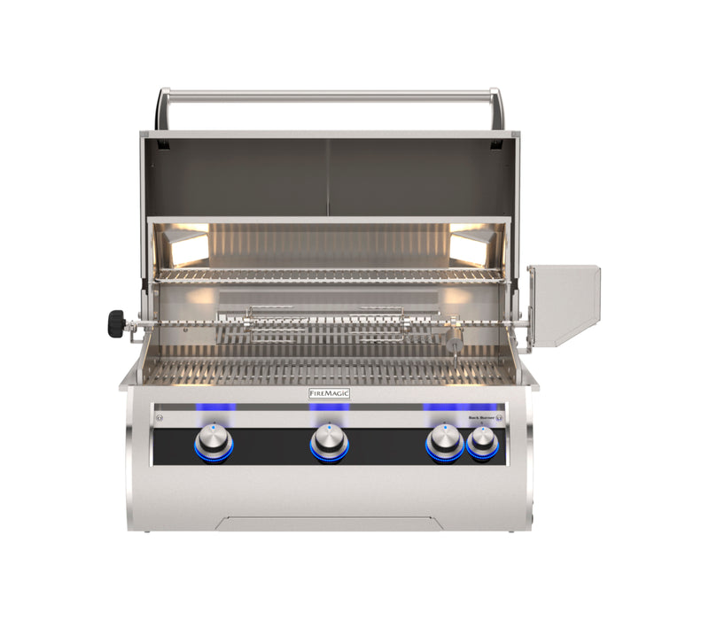 Fire Magic 34" Grills, Echelon Diamond E660i Built-In Grills with Analog Thermometer - E660i-9LAP-W