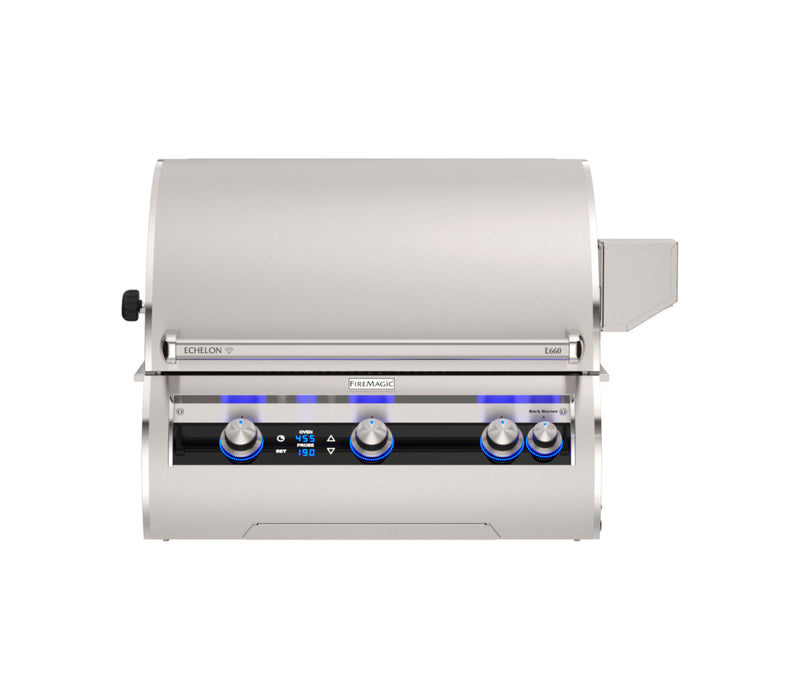 Fire Magic 34" Grills, Echelon Diamond E660i Built-In Grills with Digital Thermometer - E660i-9E1P