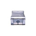 Stono Outdoor Living The Le Griddle Pro Series 40 (OML40P3) by Le Griddle is a stainless steel commercial gas griddle with one burner, 3mm plate, interior lights, control knob, backsplash, and front-facing vent shown from the front against a white background.