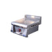 Stono Outdoor Living The Le Griddle Pro Series 40 OML40P3 by Le Griddle is a stainless steel, natural gas griddle with a 3mm flat plate, front temperature control knobs, raised back splash guard, and interior lights—perfect for busy kitchens.