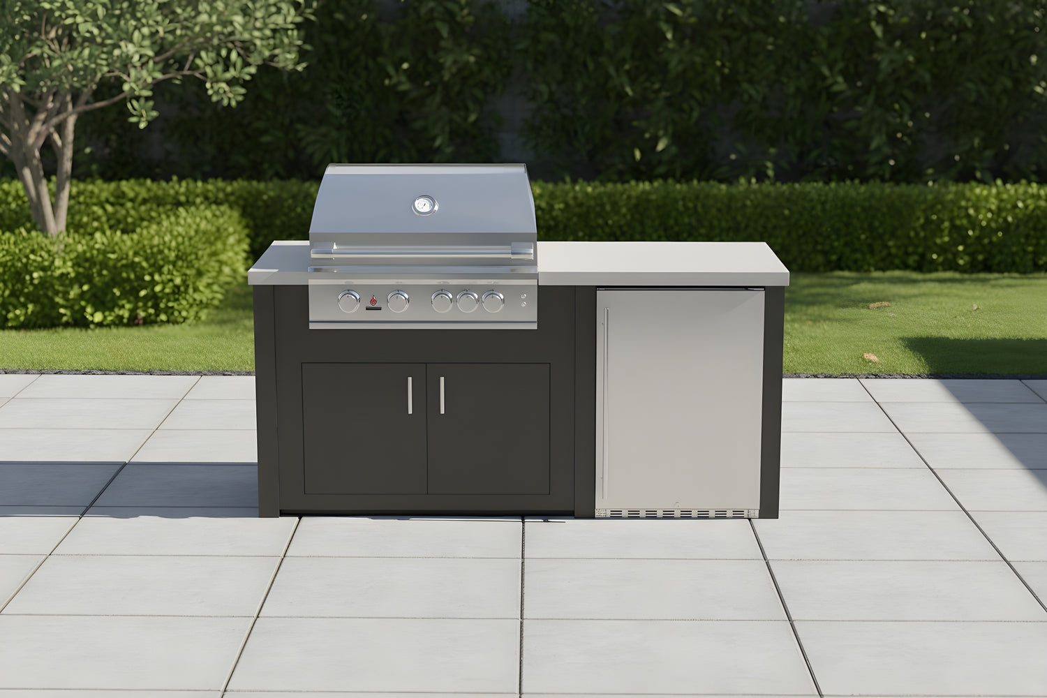 The Morris - 77" Outdoor Kitchen Island