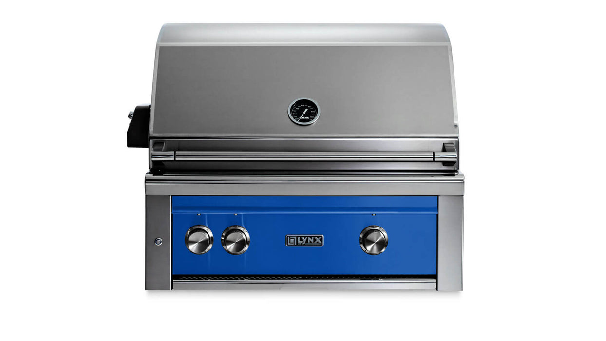 Lynx 30" Built-In Grill - All Trident™ w/Rotisserie in Pacific Blue - L30ATR-PBNG